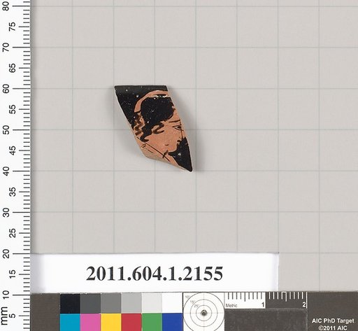 Terracotta rim fragment of a kylix (drinking cup)