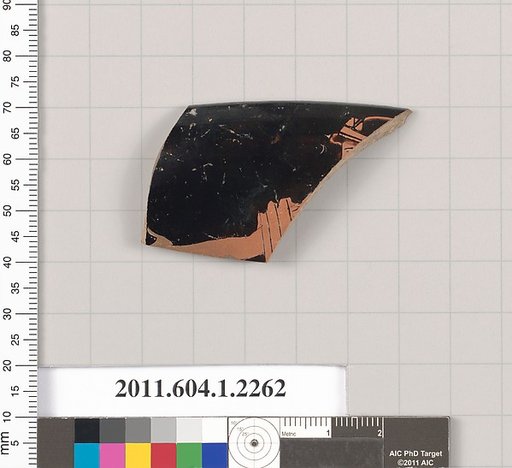 Terracotta rim fragment of a kylix (drinking cup)
