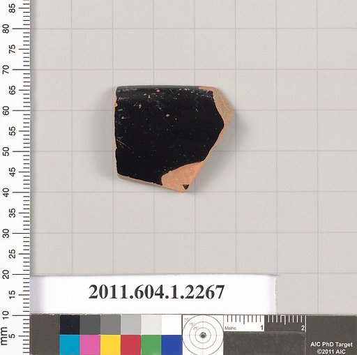 Terracotta rim fragment of a kylix (drinking cup)