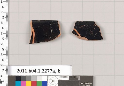 Terracotta rim fragments of kylikes (drinking cups)