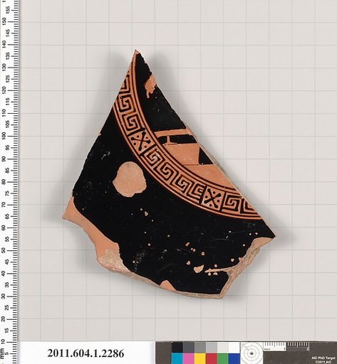 Terracotta fragment of a kylix (drinking cup)
