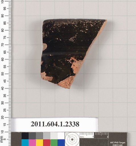 Terracotta rim fragment of a kylix (drinking cup)