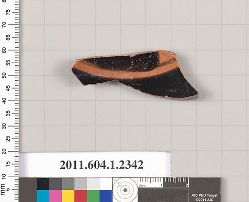 Terracotta fragment of a kylix (drinking cup)