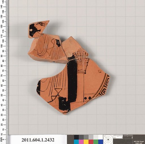 Terracotta fragment of a kylix (drinking cup)