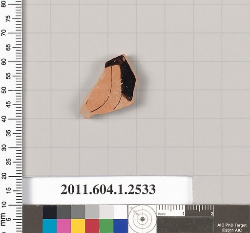 Terracotta fragment of a kylix (drinking cup)
