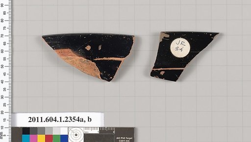 Terracotta fragments of kylikes (drinking cups)
