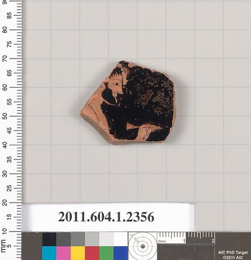 Terracotta fragment of a kylix (drinking cup)
