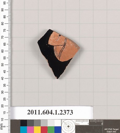 Terracotta fragment of a kylix (drinking cup)