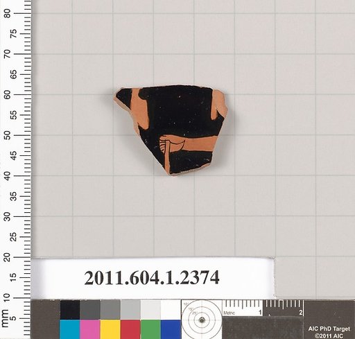 Terracotta fragment of a kylix (drinking cup)
