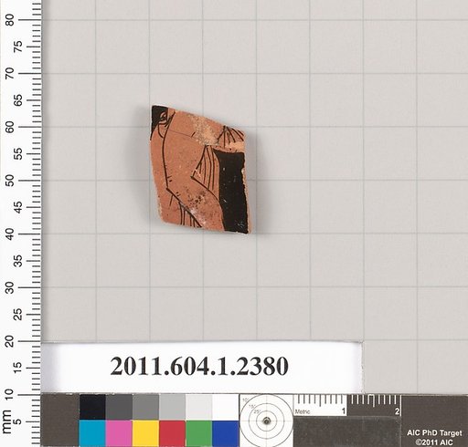 Terracotta fragment of a kylix (drinking cup)
