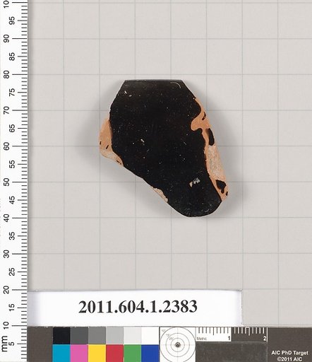 Terracotta rim fragment of a kylix (drinking cup)