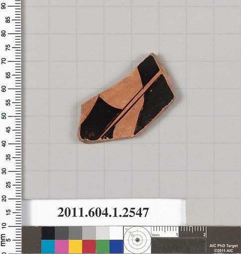 Terracotta fragment of a kylix (drinking cup)