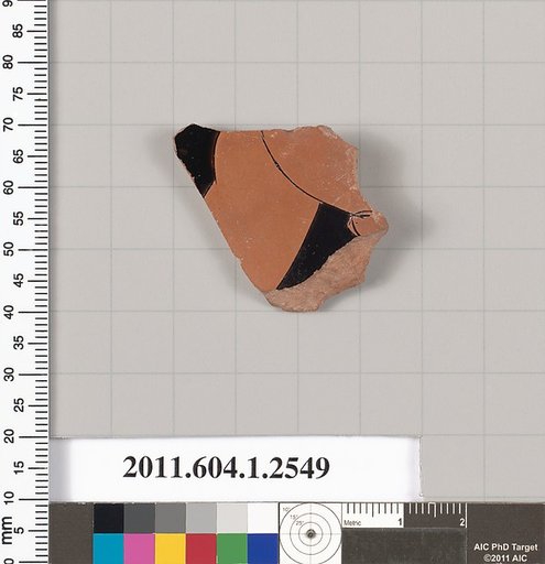 Terracotta fragment of a kylix (drinking cup)