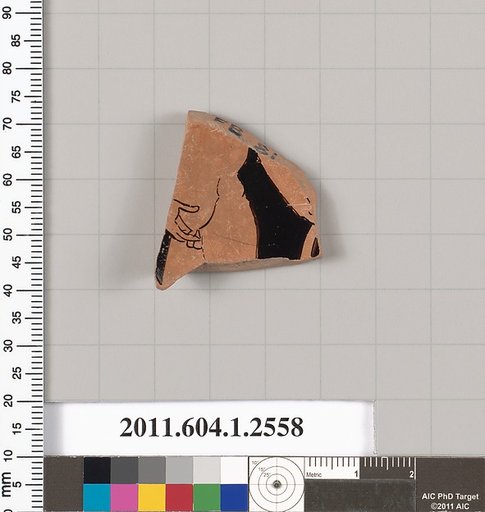 Terracotta fragment of a kylix (drinking cup)