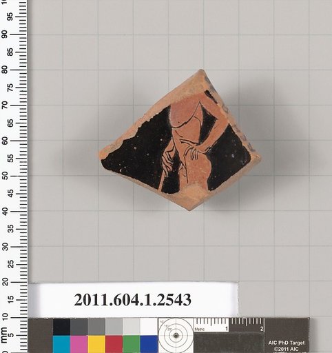 Terracotta fragment of a kylix (drinking cup)