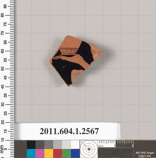 Terracotta fragment of a kylix (drinking cup)