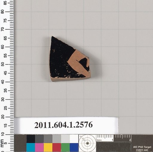 Terracotta fragment of a kylix (drinking cup)