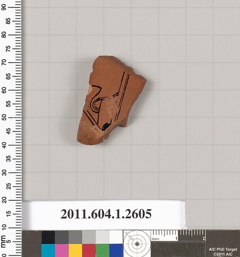 Terracotta fragment of a kylix (drinking cup)