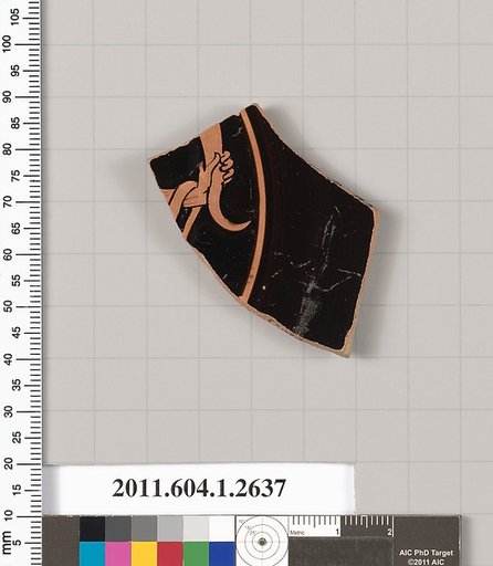 Terracotta fragment of a kylix (drinking cup)
