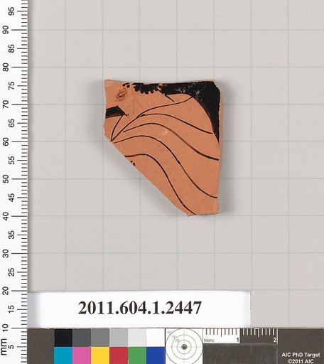 Terracotta fragment of a kylix (drinking cup)