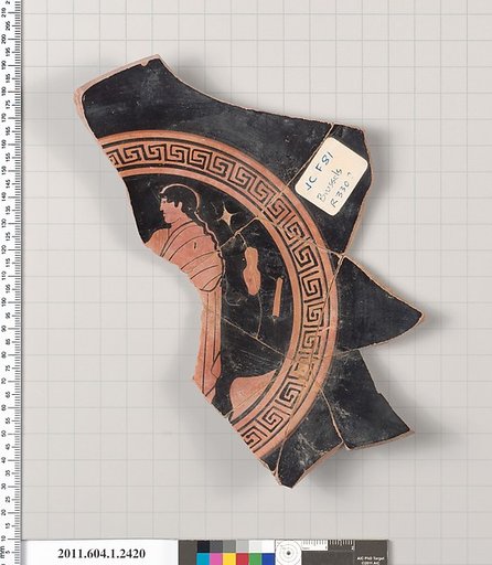 Terracotta fragment of a kylix (drinking cup)