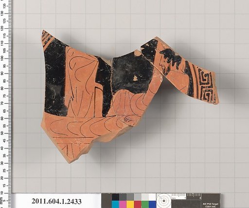 Terracotta fragment of a kylix (drinking cup)