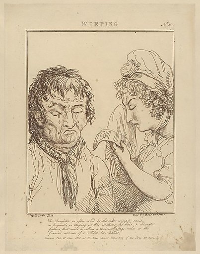 Weeping (Le Brun Travested, or Caricatures of the Passions)