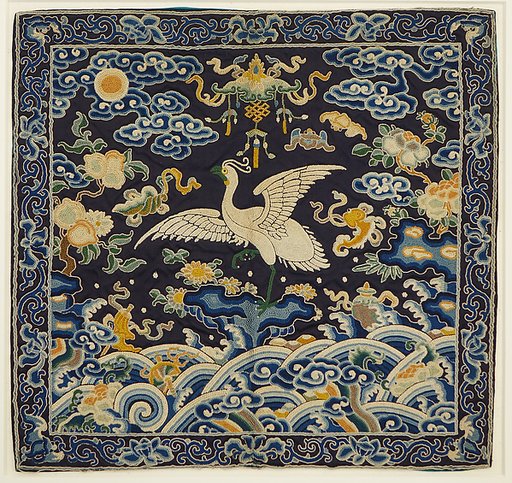 Rank badge with egret