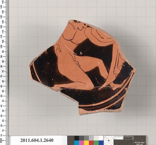 Terracotta fragment of a kylix (drinking cup)