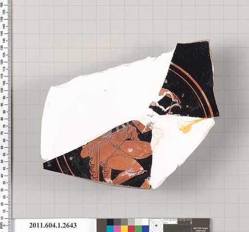 Terracotta fragment of a kylix (drinking cup)