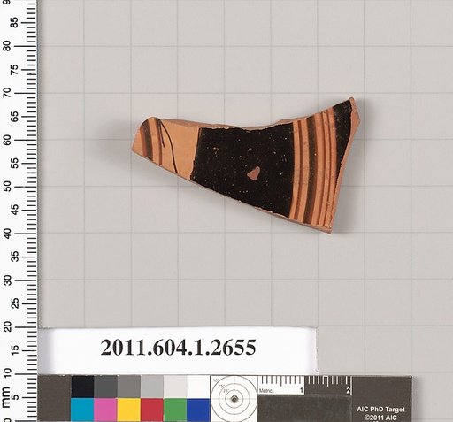 Terracotta fragment of a kylix (drinking cup)