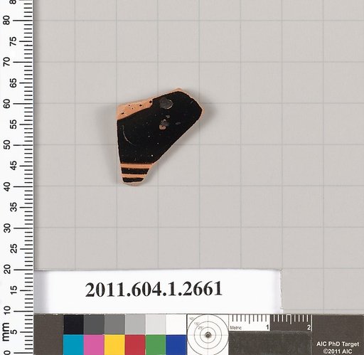 Terracotta fragment of a kylix (drinking cup)