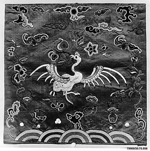 Rank Badge with Manchurian Crane