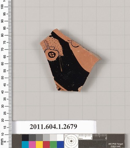 Terracotta fragment of a kylix (drinking cup)