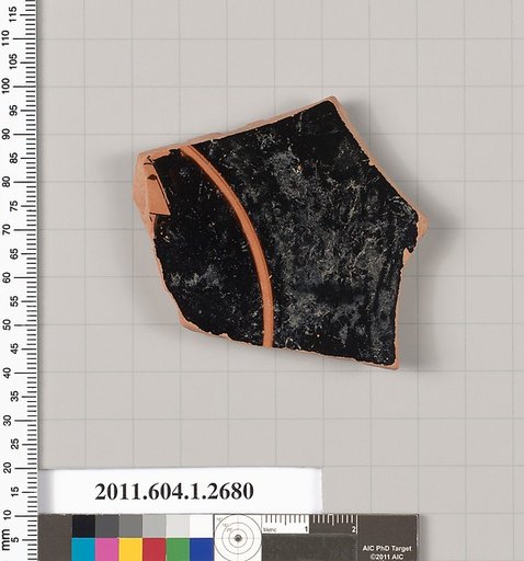 Terracotta fragment of a kylix (drinking cup)