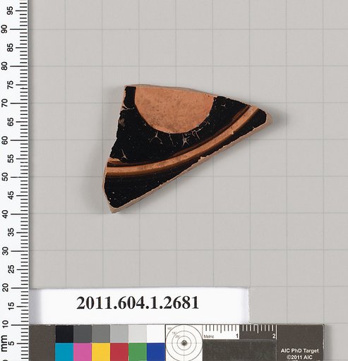 Terracotta fragment of a kylix (drinking cup)