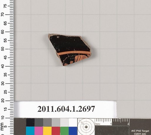 Terracotta fragment of a kylix (drinking cup)