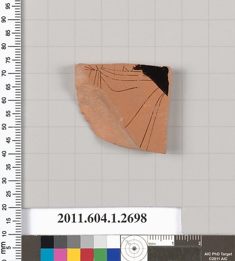 Terracotta fragment of a kylix (drinking cup)