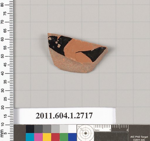 Terracotta fragment of a kylix (drinking cup)