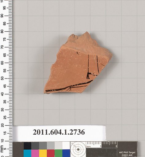 Terracotta fragment of a kylix (drinking cup)