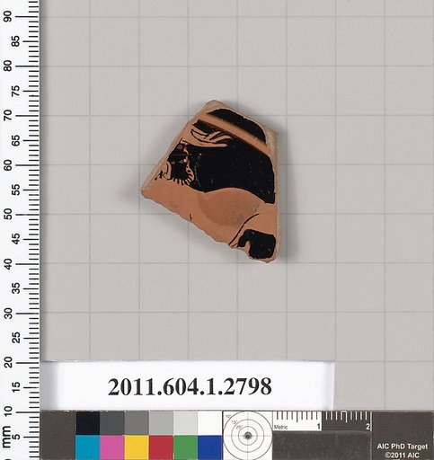 Terracotta fragment of a kylix (drinking cup)