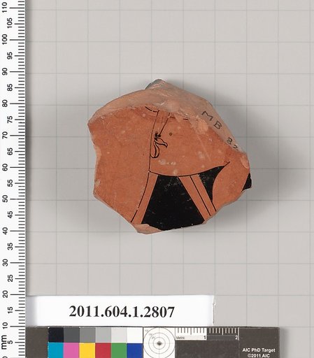 Terracotta fragment of a kylix (drinking cup)
