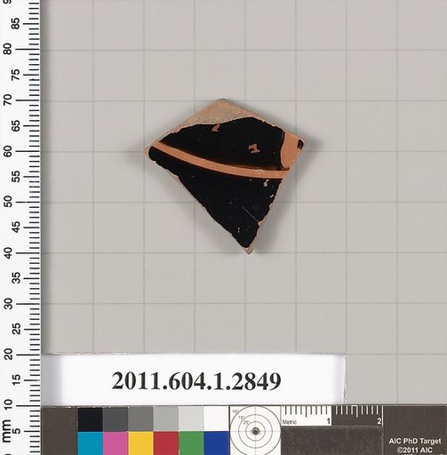 Terracotta fragment of a kylix (drinking cup)
