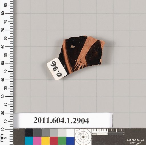 Terracotta fragment of a kylix (drinking cup)