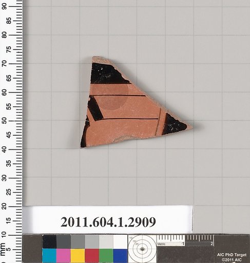 Terracotta fragment of a kylix (drinking cup)