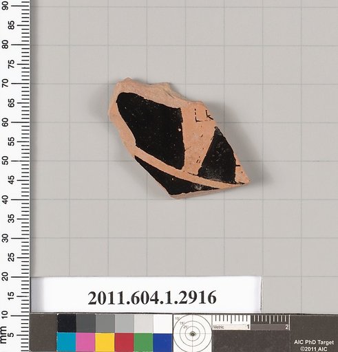 Terracotta fragment of a kylix (drinking cup)