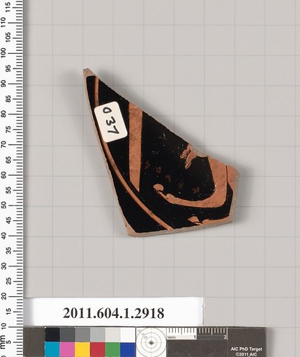 Terracotta fragment of a kylix (drinking cup)