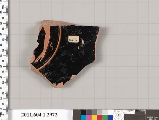 Terracotta fragment of a kylix (drinking cup)
