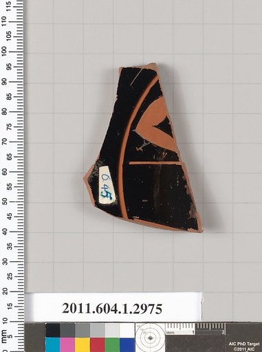Terracotta fragment of a kylix (drinking cup)
