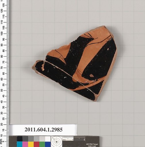 Terracotta fragment of a kylix (drinking cup)